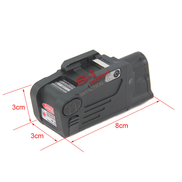 Tactical CNC Making SBAL-PL LED Weapon Light With Red Laser BK